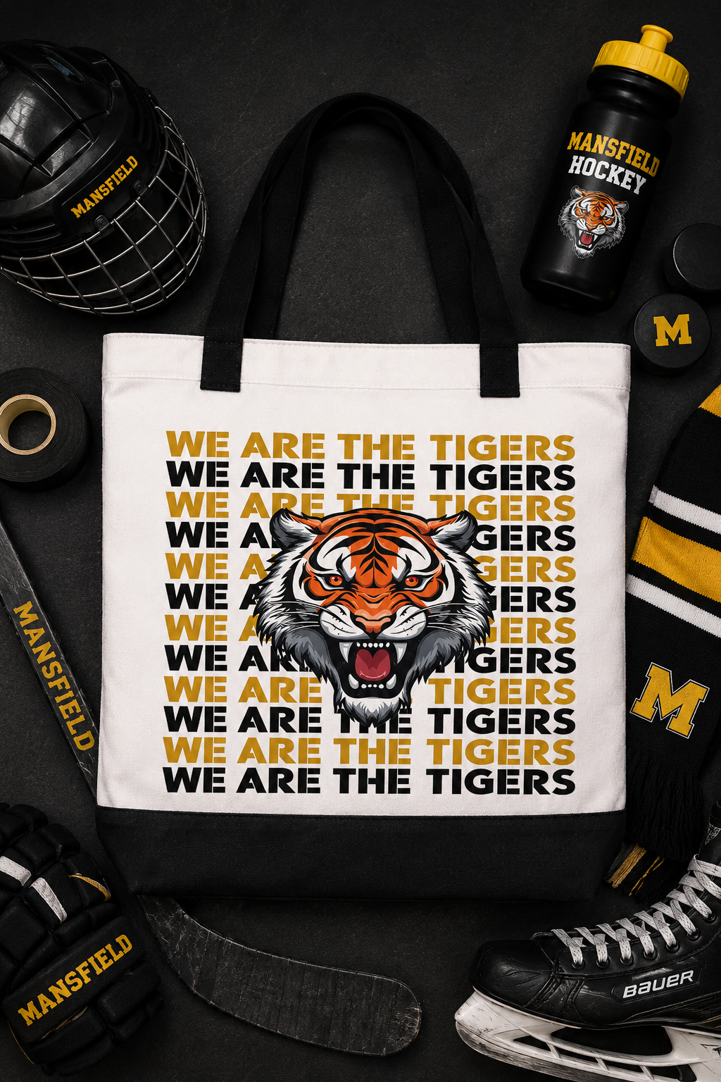 Custom Tiger Hockey Tote