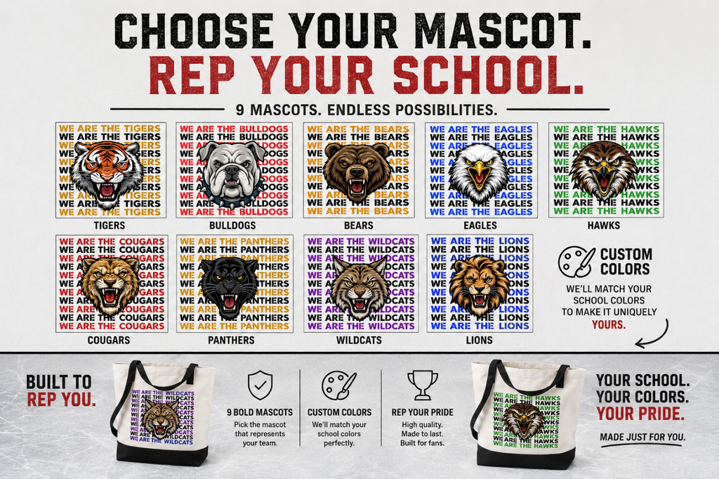 Custom School Mascot Tote