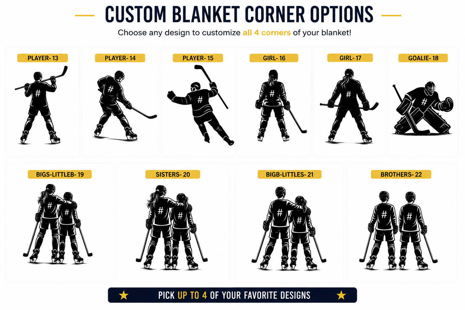 Customized Mansfield Hockey blanket