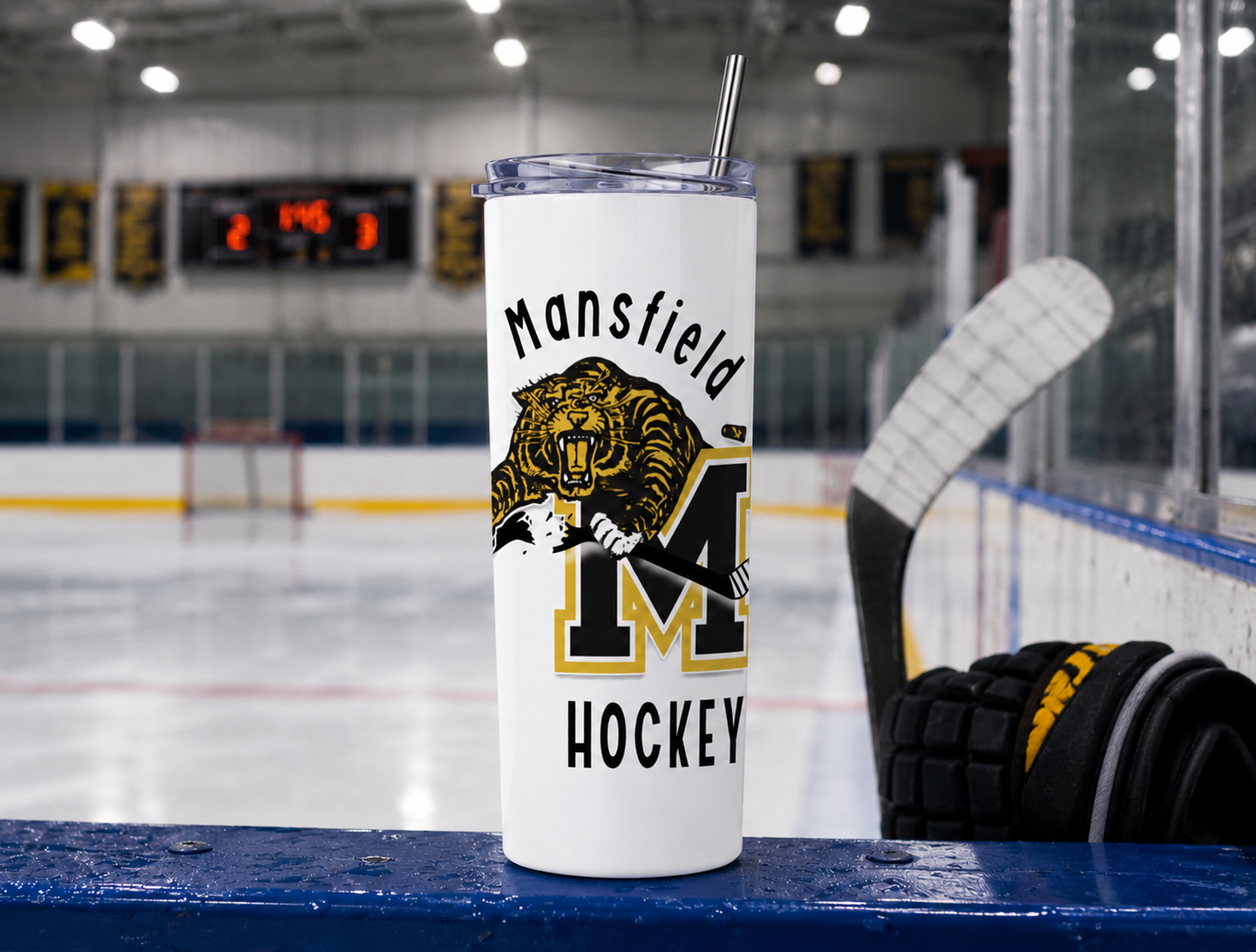 Personalized Mansfield Hockey Tumbler