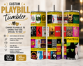 Custom Playbill Theater Tumbler